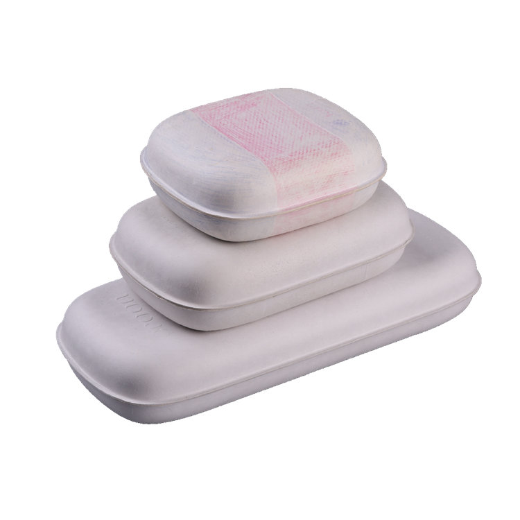 Compostable Pulp Moulded Box Packaging with Lids Custom Logo