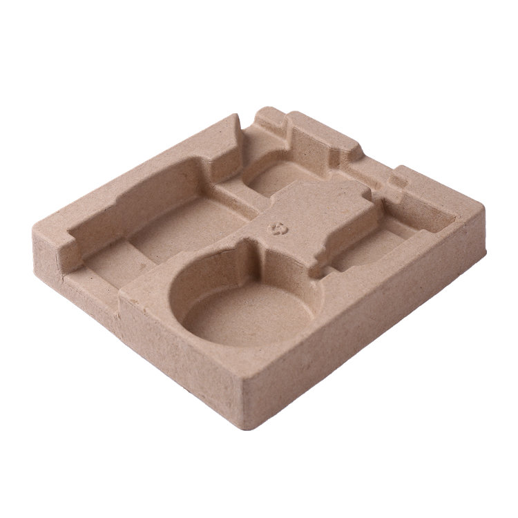 Sustainable Recycled Paper Pulp Molding Tray for Electronics