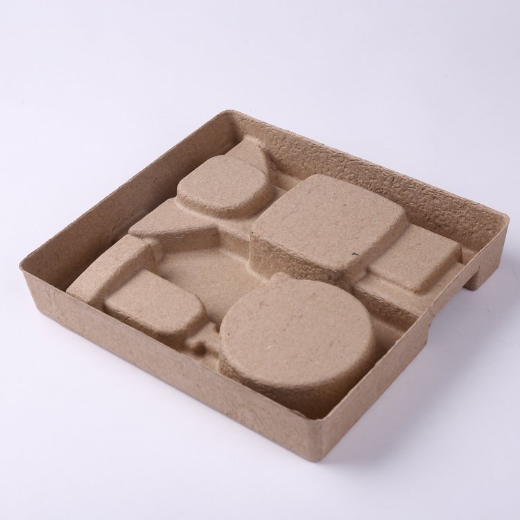 Sustainable Recycled Paper Pulp Molding Tray for Electronics