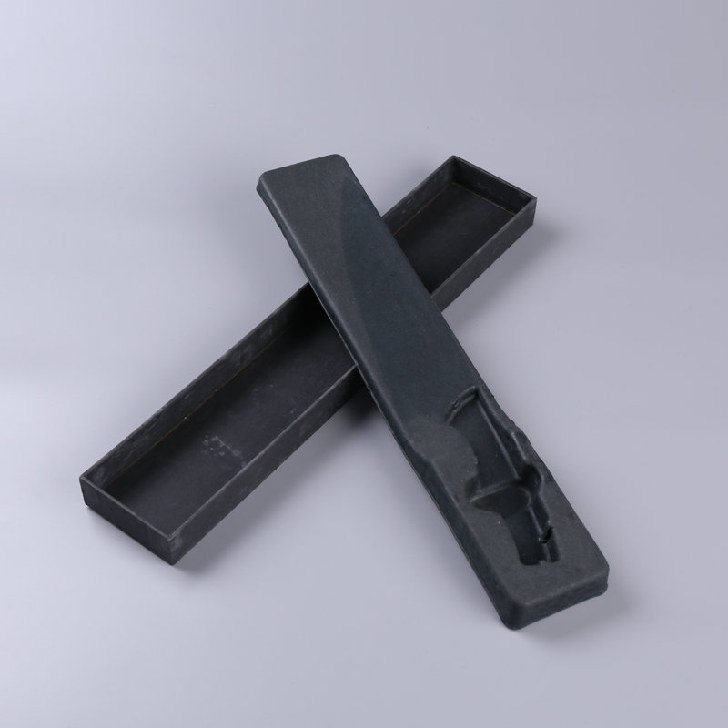 Custom knife packaging for black pulp molding products