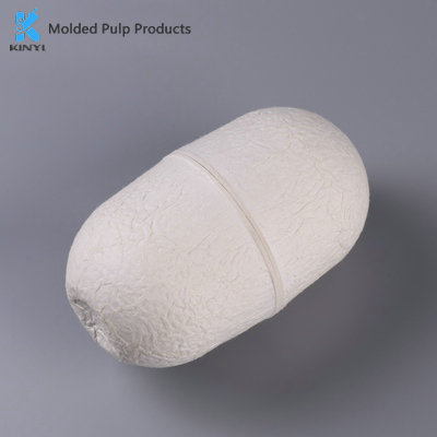 Silkworm-shaped Creative Molded Paper Pulp Packaging Box for Socks