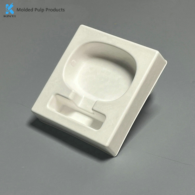 Environmentally friendly degradable bagasse headset tray